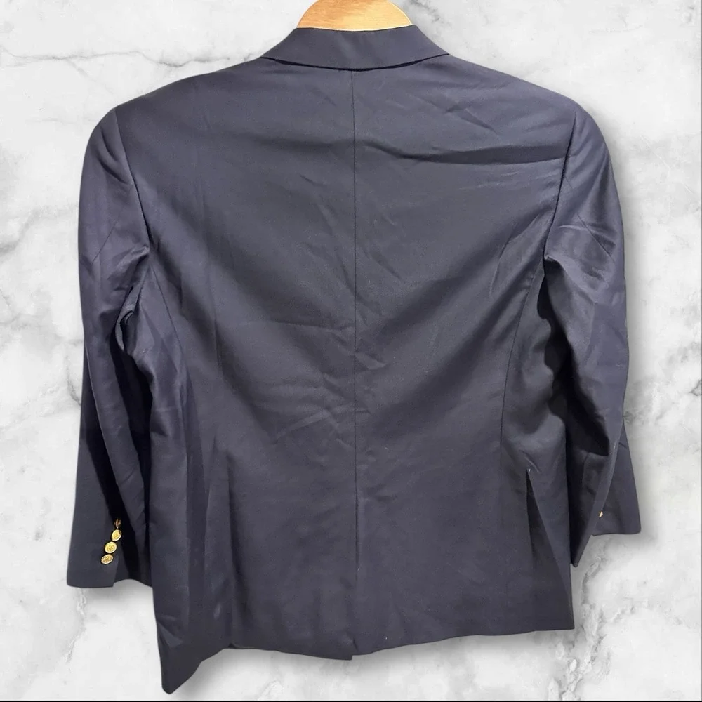 Brooks Brothers Loro Piana Blazer 46 Country‎ Club Wool Gold Button Jacket